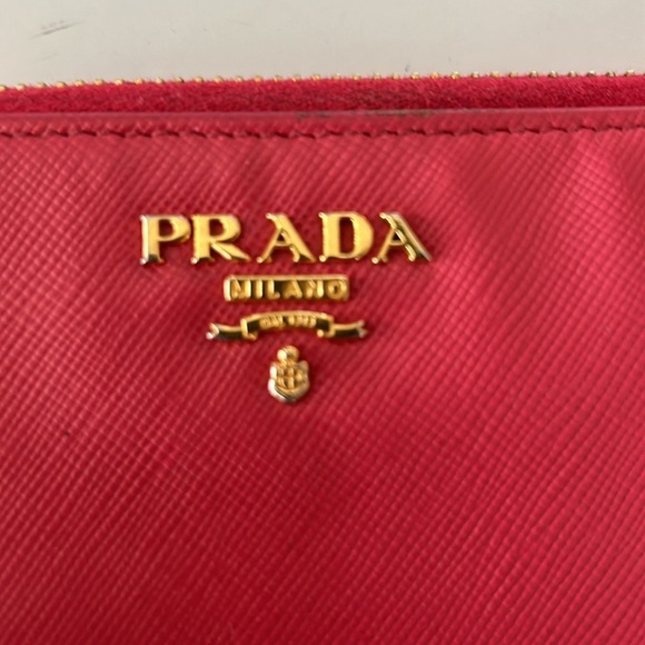 PRADA PINK Zippy Wallet with Card - Picture 13 of 13